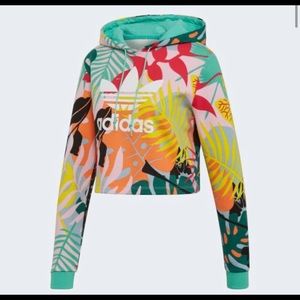 Adidas Tropical Cropped Hoodie